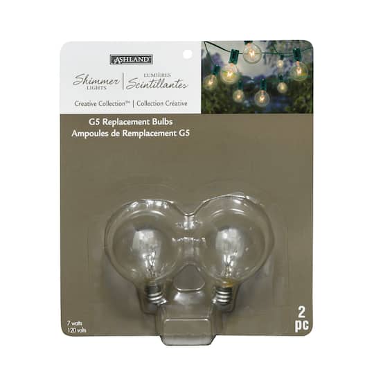 Creative Collection™ G5 Shimmer Lights Globe Replacement Bulb Pack by Ashland™